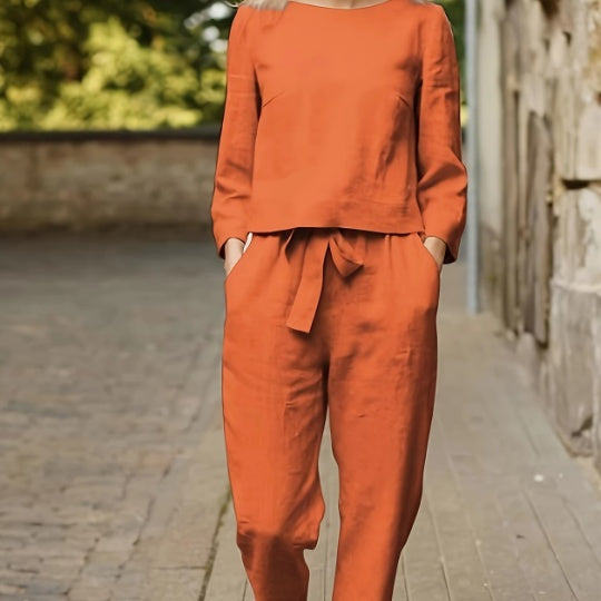 Women'S Casual Polyester Set
