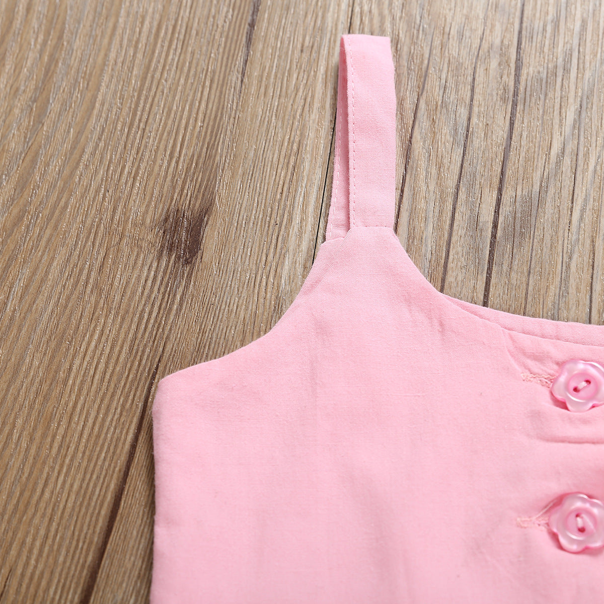 Vêtements pour enfants à volants imprimés flamants roses en érable