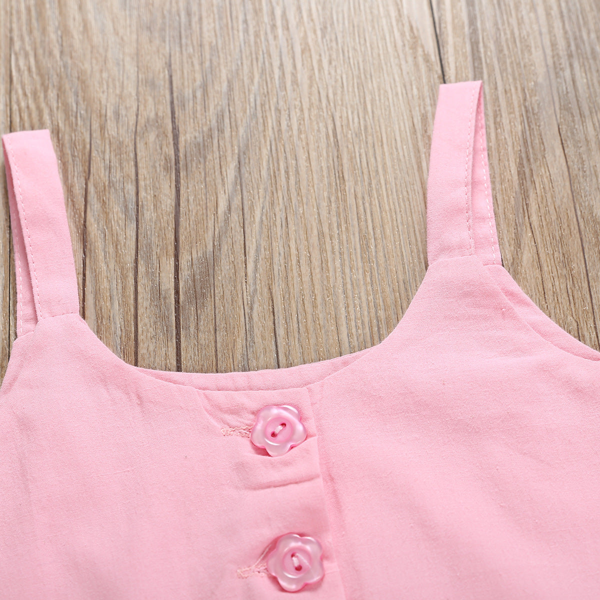 Vêtements pour enfants à volants imprimés flamants roses en érable
