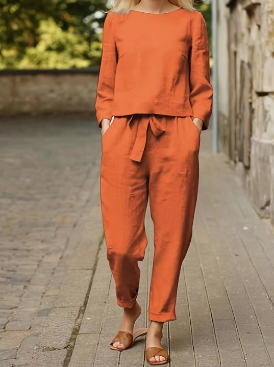 Women'S Casual Polyester Set
