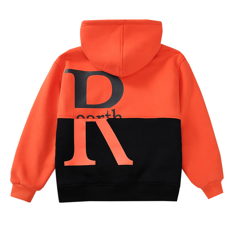 Sweat-shirt à capuche double épaisseur décontracté pour homme et adolescent