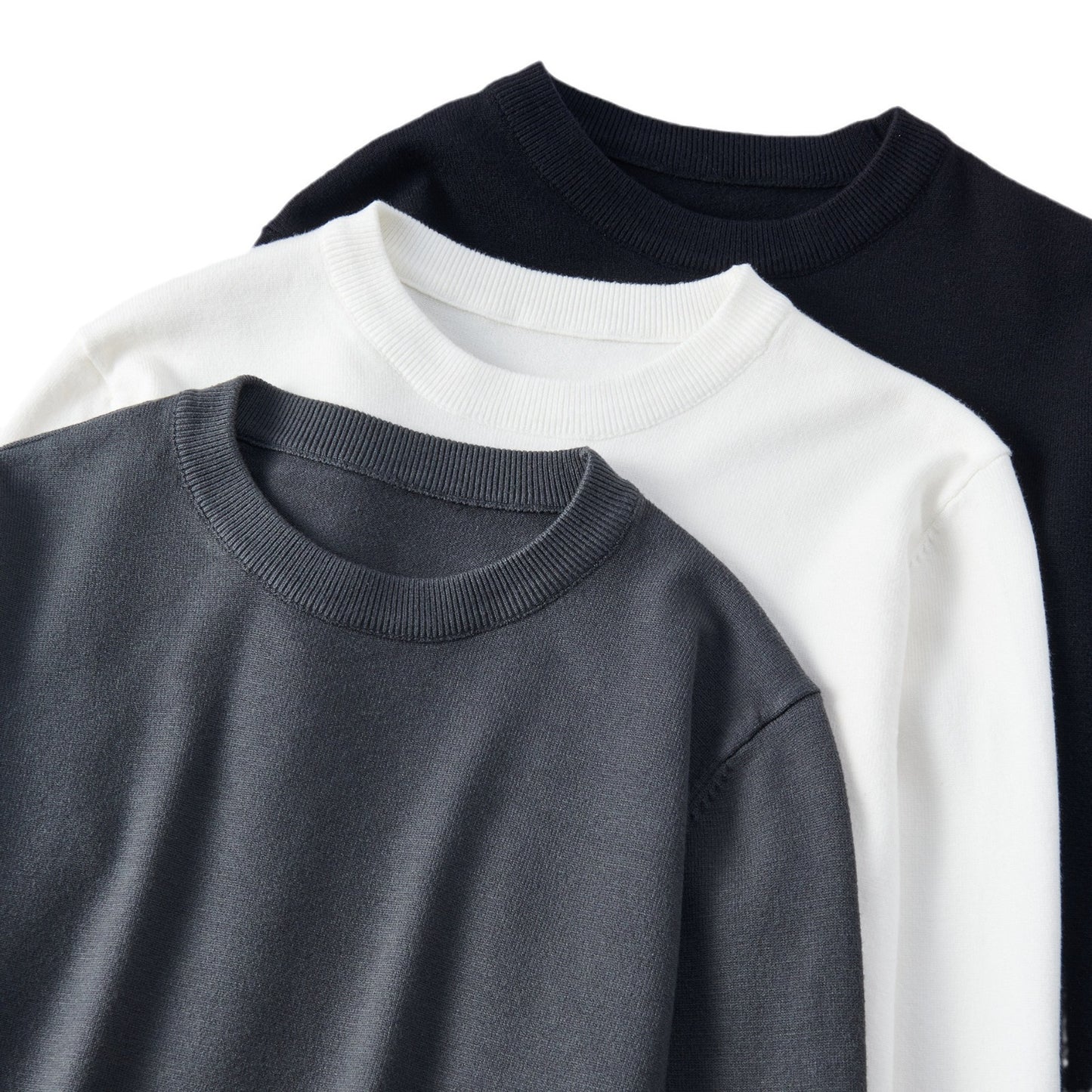 Pull col rond tricoté pour homme New Inner Wear Base