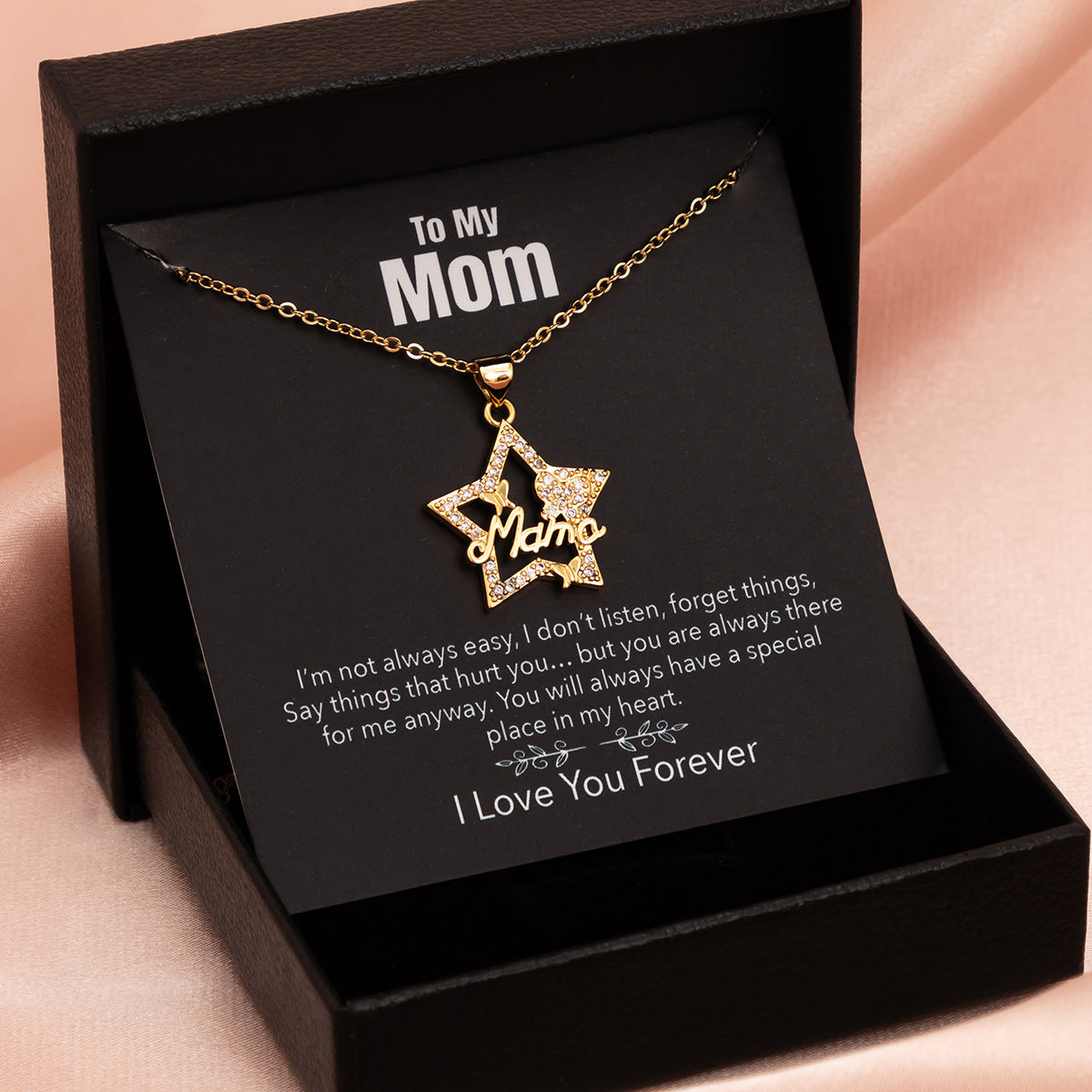 Coffret cadeau pour la fête des mères, collier Love pour femme, bijoux fins, accessoires pour femmes, bijoux fantaisie