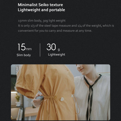 Compact digital distance measuring instrument with high precision LCD display and lightweight aluminum alloy body