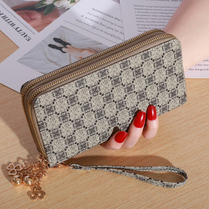 Women's Hand Holding Casual Double Zip Large-capacity Wallet