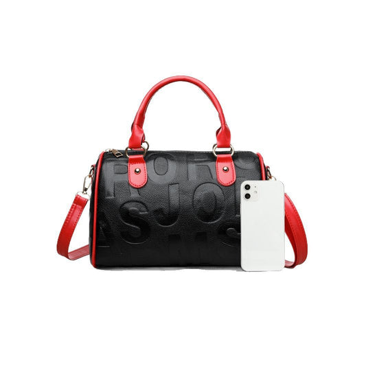 Authentic Leather Tactile Feel Large-capacity Crossbody Bag