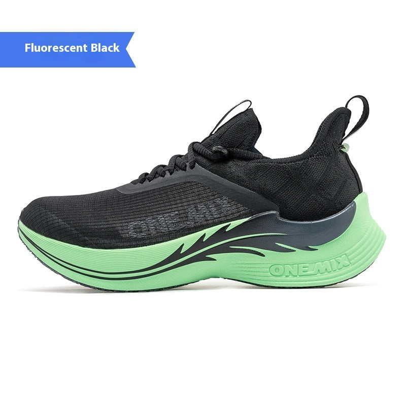 Chaussures d'entraînement de course amortissantes et résistantes à l'usure avec plaque en carbone intégrée pour hommes et femmes