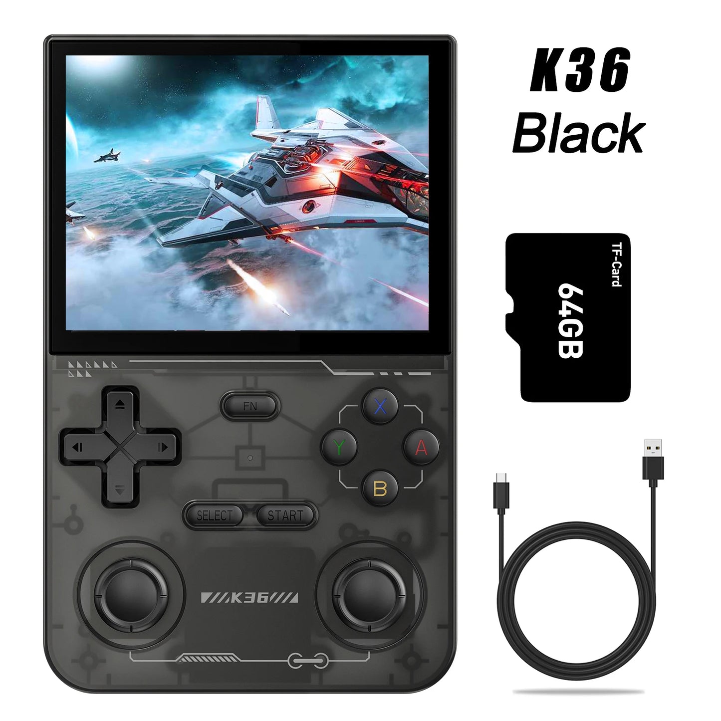 128GB/64GB R36S Retro Handheld Video Game Console Linux System 3.5 Inch IPS Screen Portable Pocket Video Player Games Boy Gift