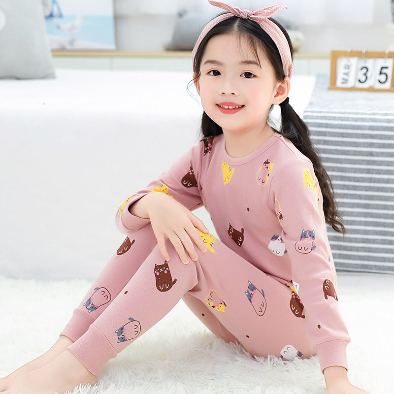 Ensemble vêtements et pantalons d'automne en coton
