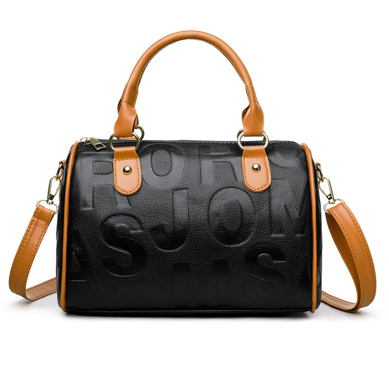 Authentic Leather Tactile Feel Large-capacity Crossbody Bag