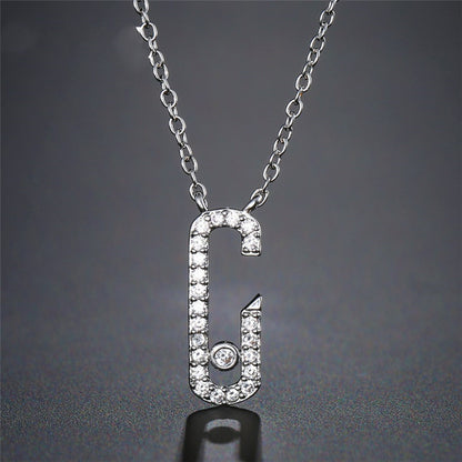 RAKOL Fashionable Simple Cubic Zirconia Jewelry Pendant Women Necklace Girl's Party Dress Accessories Anniversary Gift NL20689