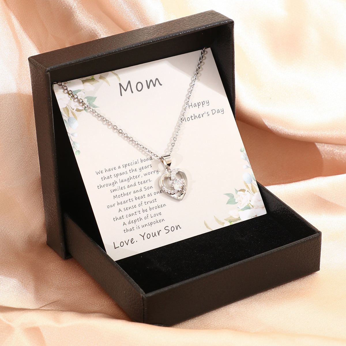Coffret cadeau pour la fête des mères, collier Love pour femme, bijoux fins, accessoires pour femmes, bijoux fantaisie