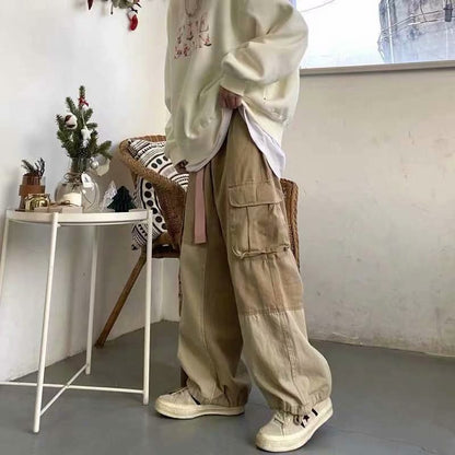 Korean Style Teenage Handsome Straight Pants