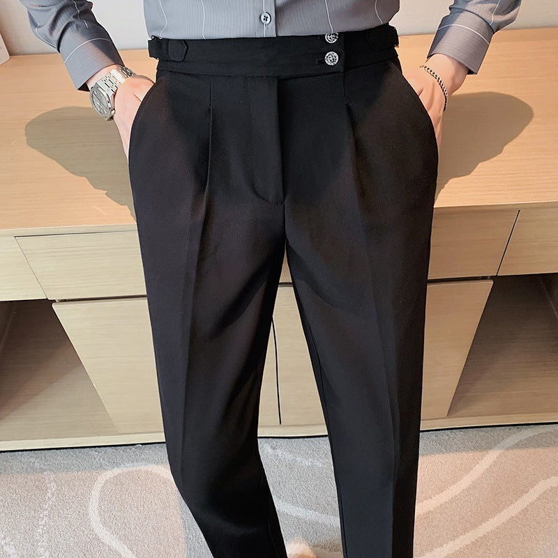 Pantalon de costume de style britannique pour homme