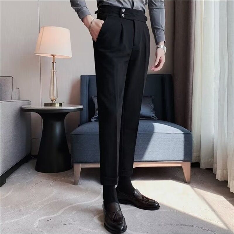 Pantalon de costume de style britannique pour homme