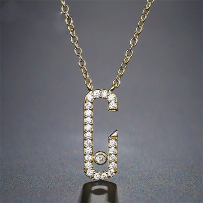 RAKOL Fashionable Simple Cubic Zirconia Jewelry Pendant Women Necklace Girl's Party Dress Accessories Anniversary Gift NL20689