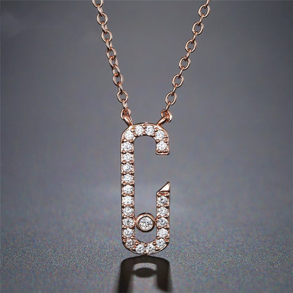 RAKOL Fashionable Simple Cubic Zirconia Jewelry Pendant Women Necklace Girl's Party Dress Accessories Anniversary Gift NL20689